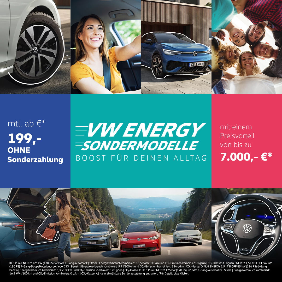 Beitragsbild VW ENERGY Sondermodelle