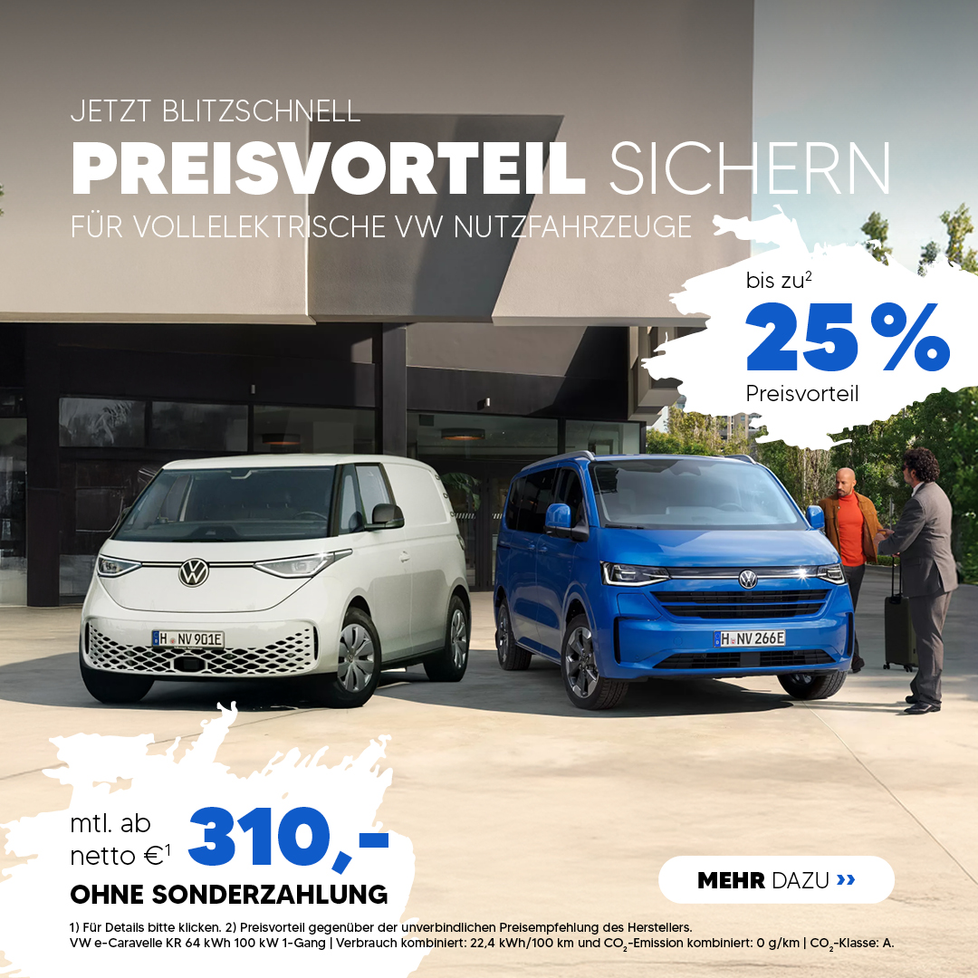 VW e-Nutzfahrzeug Angebote