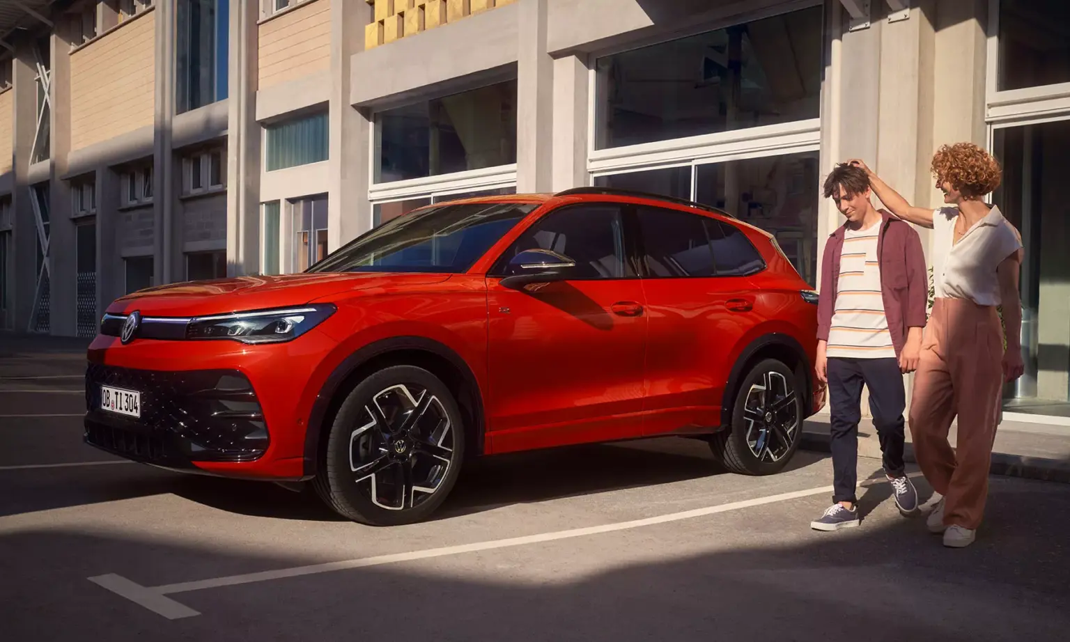 VW Tiguan rot Familie VW Tiguan rot Familie